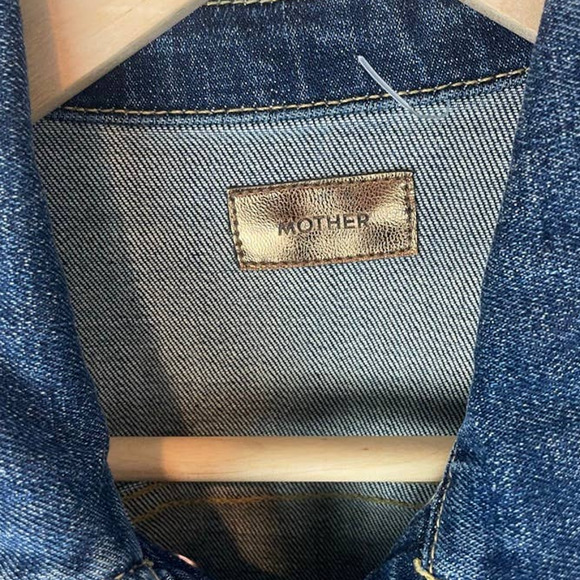 MOTHER Belted Veteran Denim Jacket in Wicked Wildflower wash XS - Picture 11 of 13
